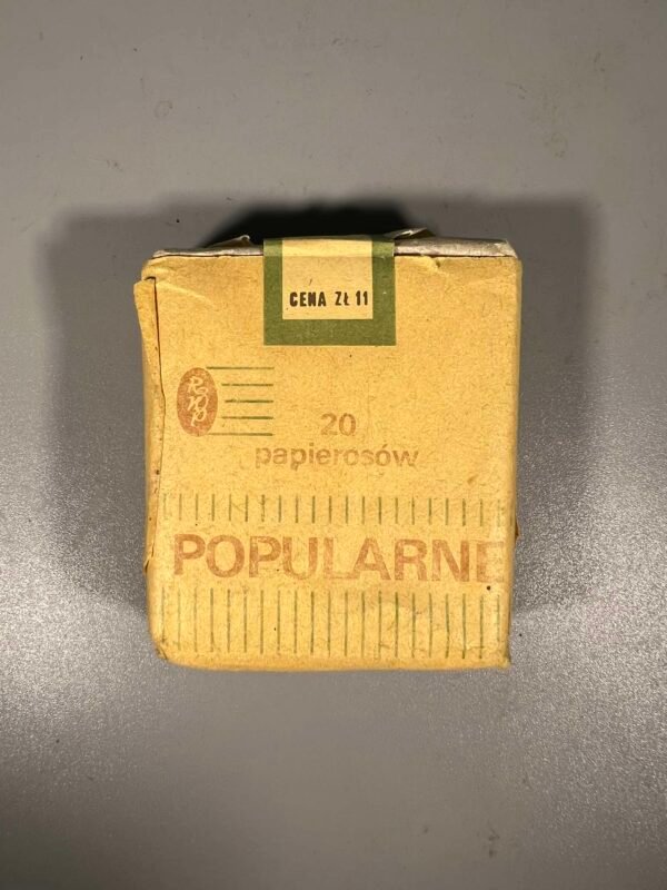 Cigaretės POPULARNE, kolekcinės. Lenkijos liaudies respublika. 8 dešimtmetis. Nenaudota. Kaina 16