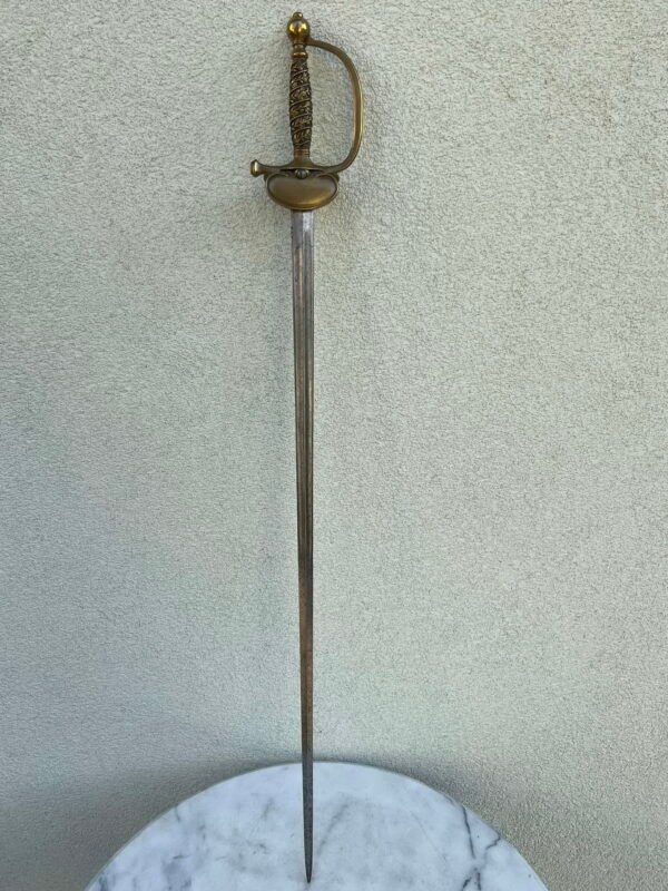 Kardas prancūziškas, antikvarinis, Antrosios imperijos žandarmerijos brigados vado. 1852-1870 m. Kaina 287