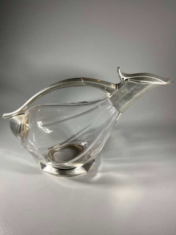 Grafinas ąsotis Anties formos, vintažinis, prancūziškas. Kaina 73