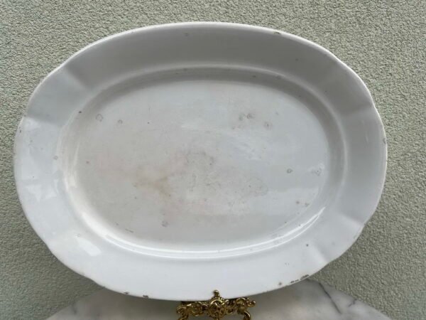 Lėkštė Kuznecov, antikvarinė, carinės Rusijos imperijos laikų, didelė, ovali. Товарищество М. С. Кузнецова в Уссурийске. 1889 - 1917 m. Kaina 78