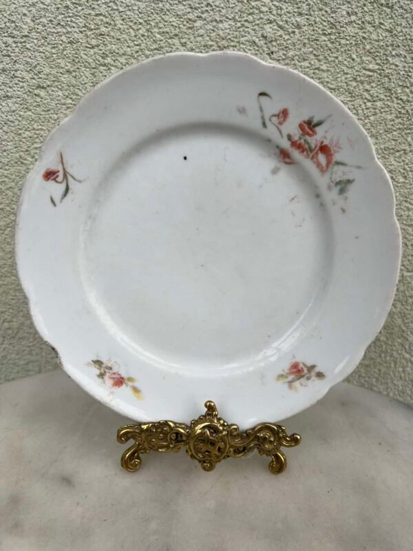 Lėkštė Kuznecov, antikvarinė, apvali, porcelianinė, carinės Rusijos imperijos laikų. 1891–1917 m. Kaina 53