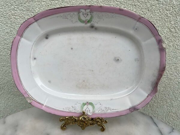 Lėkštė Kuznecov, antikvarinė, apvali, porcelianinė, carinės Rusijos imperijos laikų. 1878 - 1890 m. Kaina 58