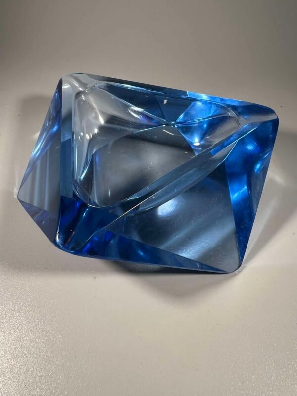 Peleninė, indas papuošalams stilinga, meninio stiklo, Art Deco stiliaus. Dizaineris Franzas Burkert (1904-1968) iš Kristallglas GmbH. Vokietija. Kaina 48