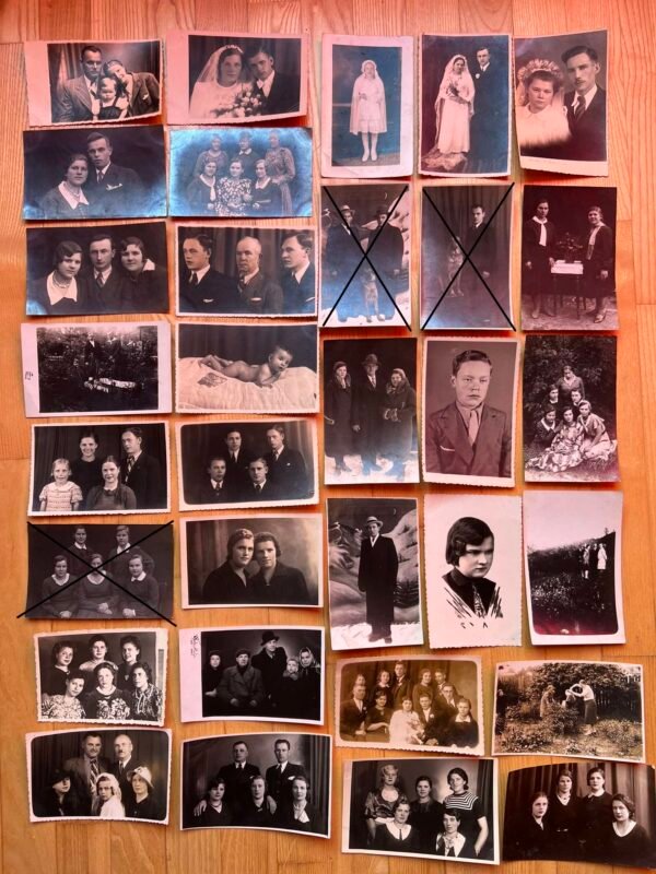 Nuotraukos tarpukario Lietuvos įvairios I d. Perbrauktos PARDUOTOS. Kaina po 2 - 3