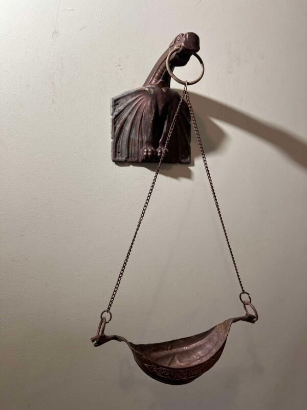 Smilkalinė, aliejinė lempa antikvarinė, pakabinama. Kaina 88