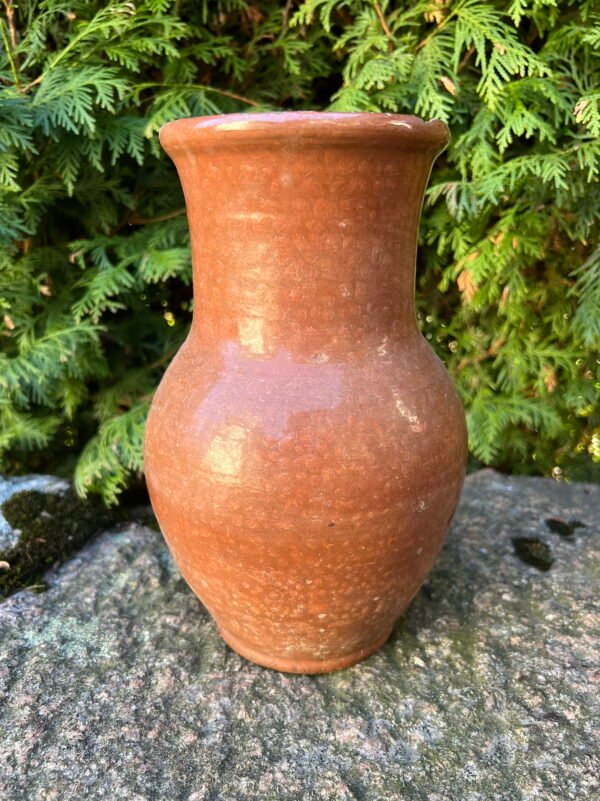 Puodynė molinė kaimiška, liaudiška, glazūruota, antikvarinė. Neskilus, netrūkus. Kaina 57