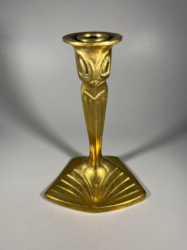 Žvakidė bronzinė, antikvarinė, Art Nouveau stiliaus. Kaina 18