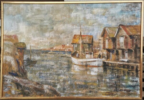 Paveikslas marinistinis. Drobė, aliejus. Kaina 187