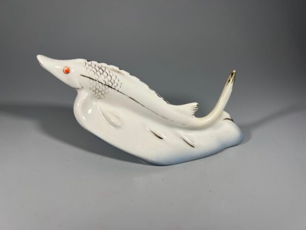 Statulėlė porcelianinė Eršketas, sovietinė, tarybinių laikų, Dmitrovo porceliano gamykla, Verbilki, Rusija, 1954–1965 m. Kaina 23