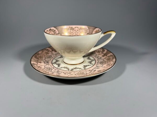 Puodelis su lėkštute vintažinis, vokiškas, Alka Bavaria. 1955-1960 m. Kaina 17