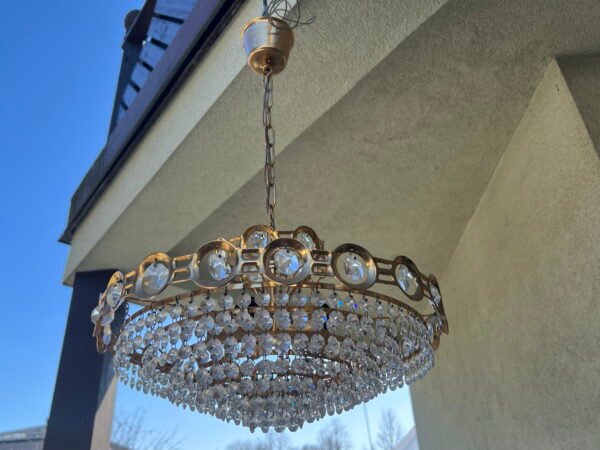 Šviestuvas krištolinis, vintažinis. Kaina 188