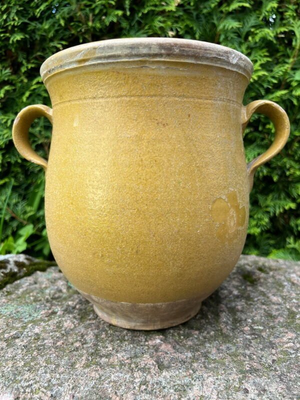 Puodynė su rankenomis molinė kaimiška, liaudiška, antikvarinė. Kaina 43