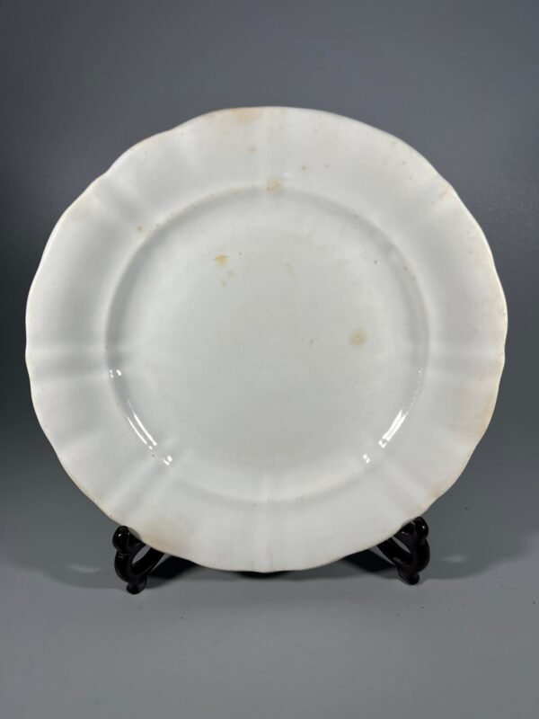 Lėkštė fajanso, sovietinė, tarybinių laikų, skirta eksportui. 1925 m. Made in Soviet Union. Kaina 8