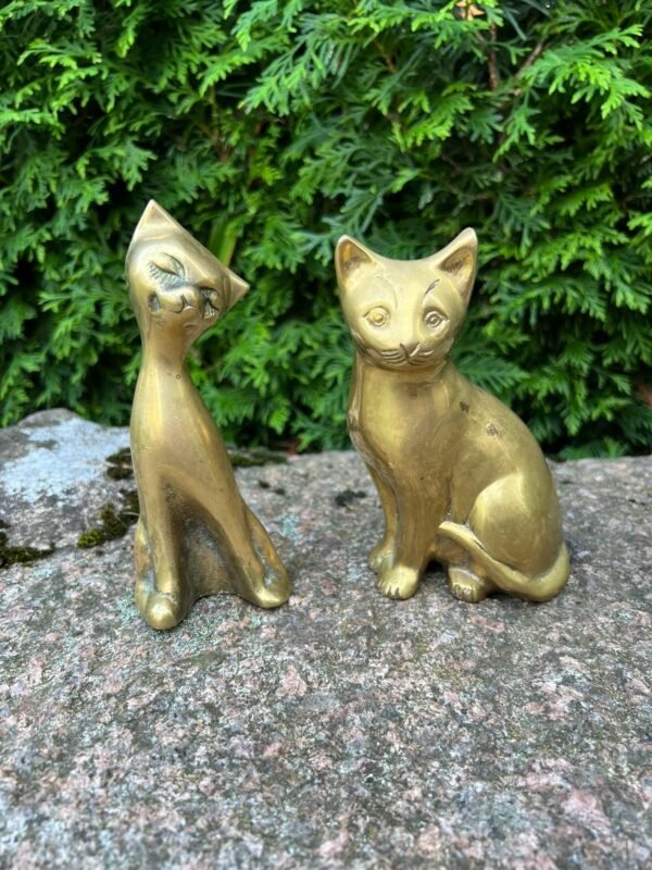 Statulėlės bronzinės Katinai, katės. Kaina 36 ir 43