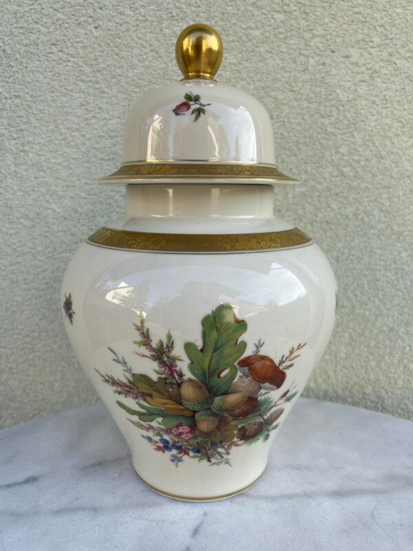 Vaza urna porcelianinė, antikvarinė Rudens gėrybės, Rosenthal. 1943-1948 m. Kaina 93