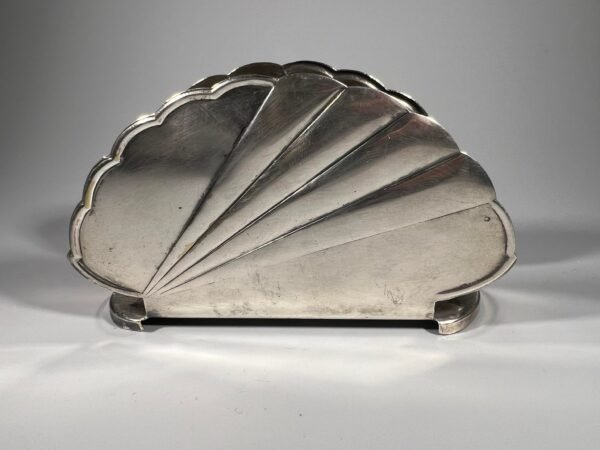 Servetėlių laikiklis servetėlėms ART DECO stiliaus, sidabruotas, antikvarinis, Import N. S. Kaina 23