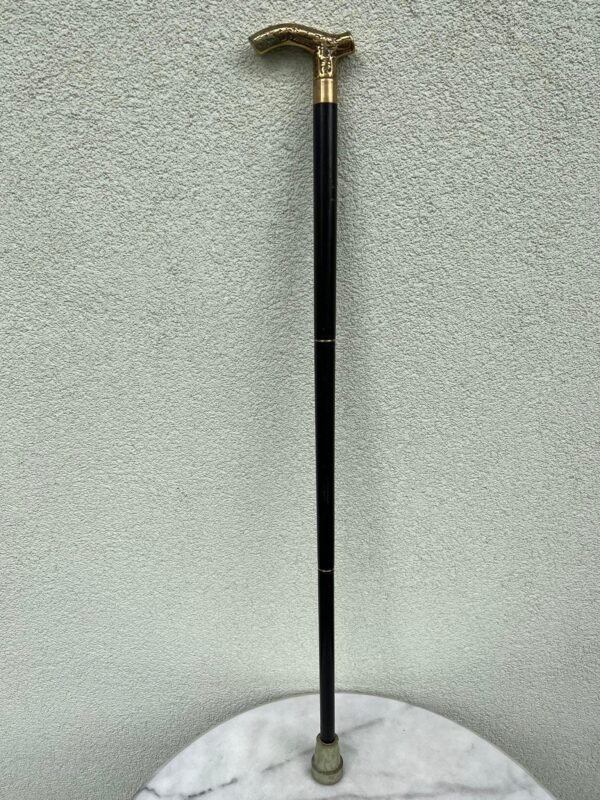 Lazda, lazdelė bronzine rankena. Tvirta, išardoma. Vokietija. Kaina 53