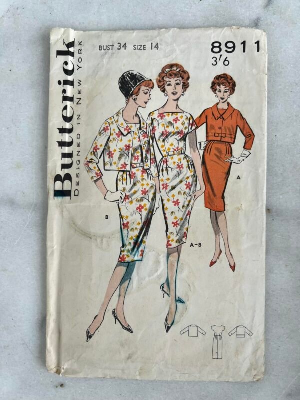 Siuvimo modelis, vintažinė mada, originalioje pakuotėje. Made in England. Kaina 13