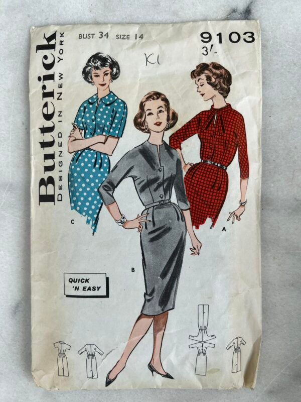 Siuvimo modelis, vintažinė mada, originalioje pakuotėje. Made in England. Kaina 13