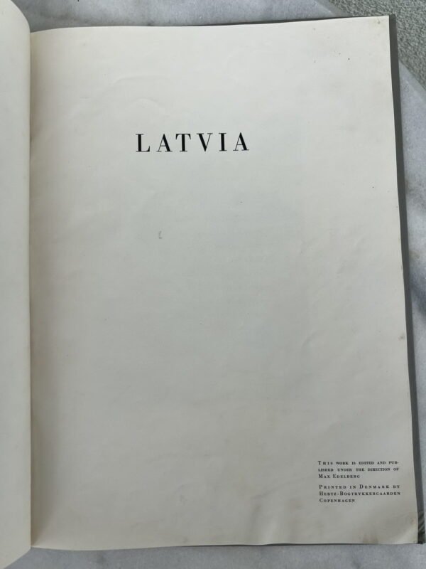 Knyga antikvarinė Latvia, Latvia, anglų k. 1936 m. Kaina 66