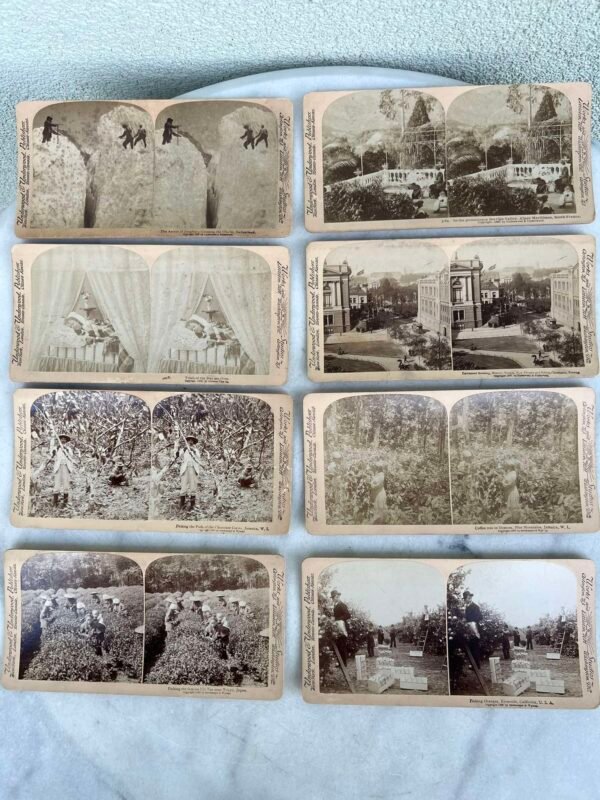 Stereoskopo antikvarinės nuotraukos. Kaina po 6