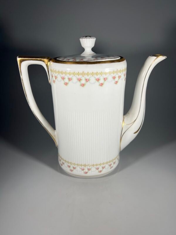 Arbatinukas, kavinukas porcelianinis, antikvarinis, vokiškas C.T. ALTWASSER SILESIA. 1925 m. Kaina 28