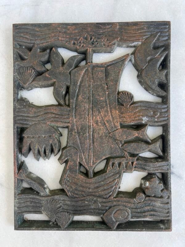 Bareljefas Laivas, sovietinis, tarybinių laikų. Kaina 23