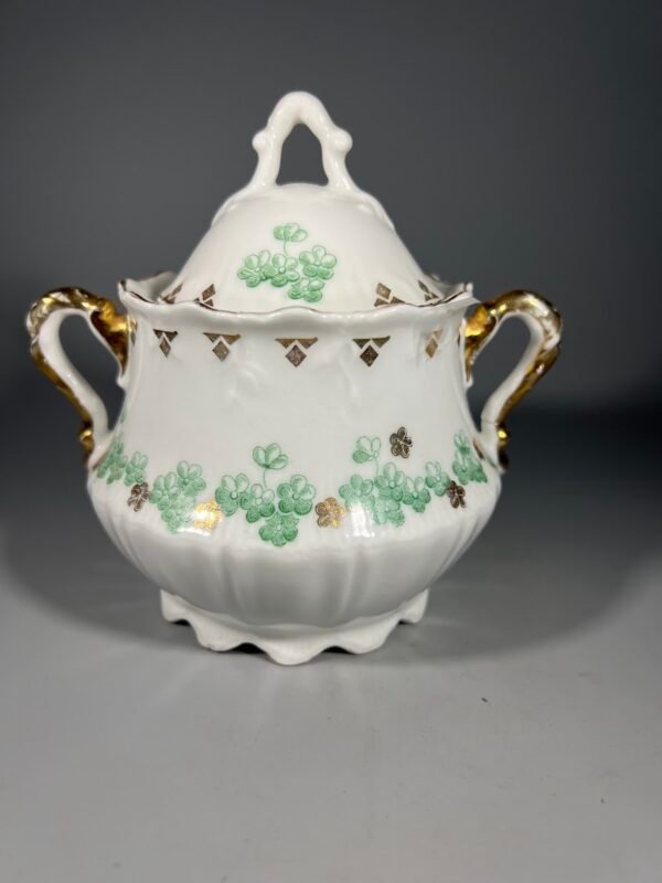 Cukrinė antikvarinė, porcelianinė, vokiška C.T., Carl Tielsch & Co. 1878-1899 m. Kaina 26