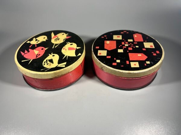 Dėžutė skardinė saldainiams, ledinukams sovietinė, tarybinių laikų, 1960–1980 m. 2 vnt. Kaina po 13