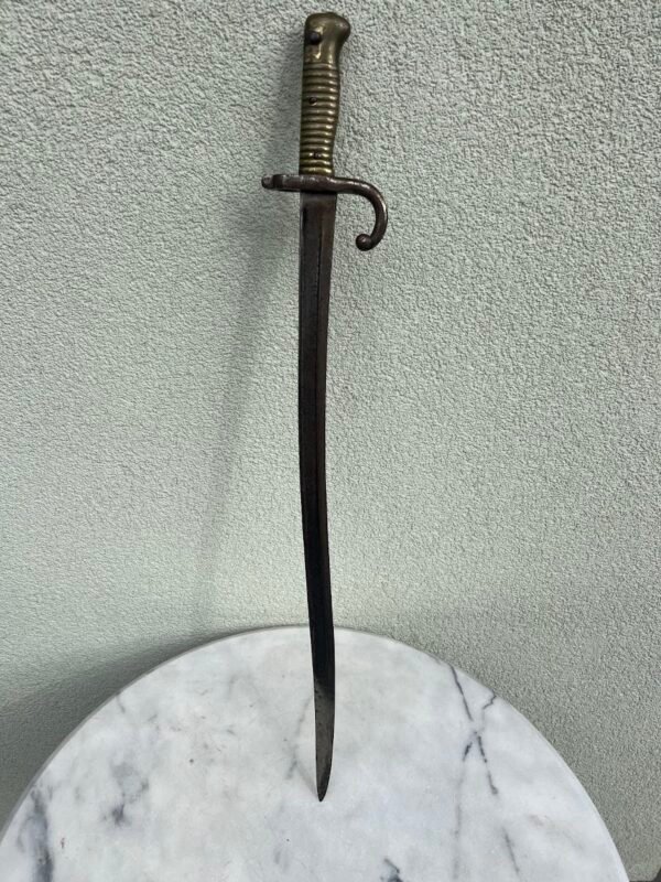 Durtuvas prancūziškas, antikvarinis 1873 French Chassepot Yataghan Sword Bayonet. Kaina 188