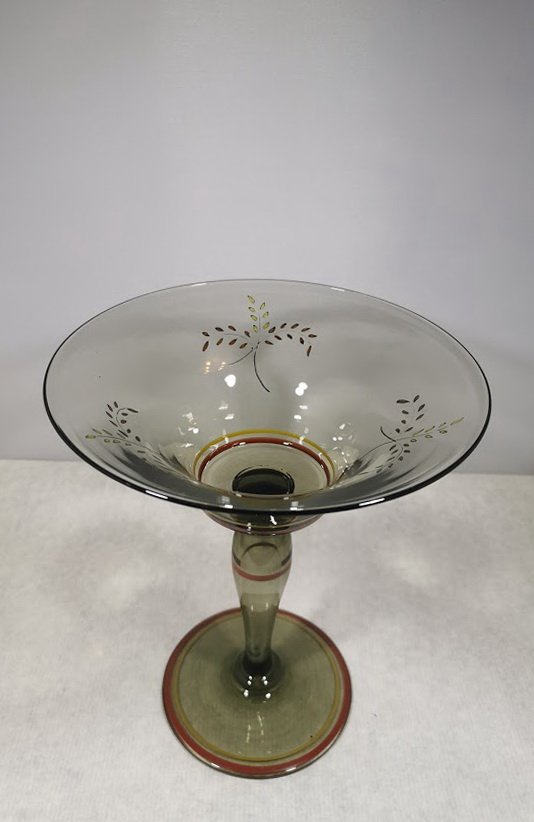 Spalvoto stiklo saldaininė. Kaina 28