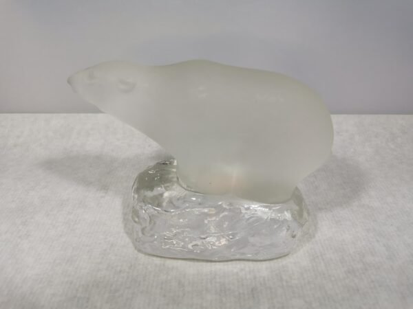 Statulėlė Meška, Lokys kolekcinė, grūdinto stiklo. Kaina 27