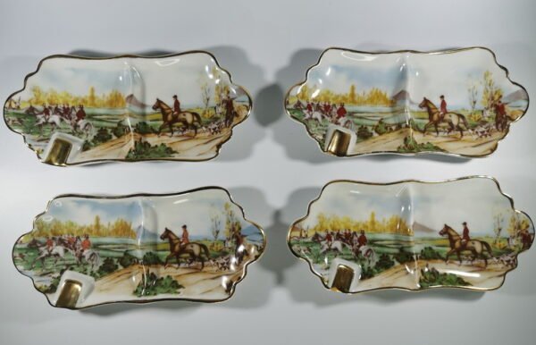 Peleninės porcelianinės, antikvarinės C P. Limoges. 4 vnt. Kaina po 16