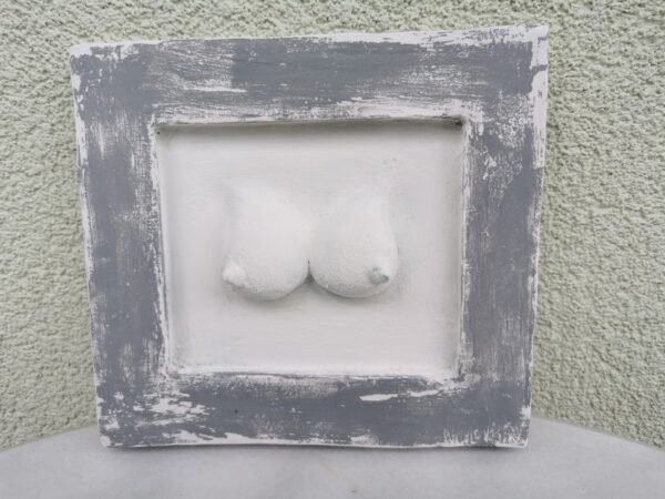 Bareljefas gipsinis Krūtys. Nicole Vider. Kaina 38