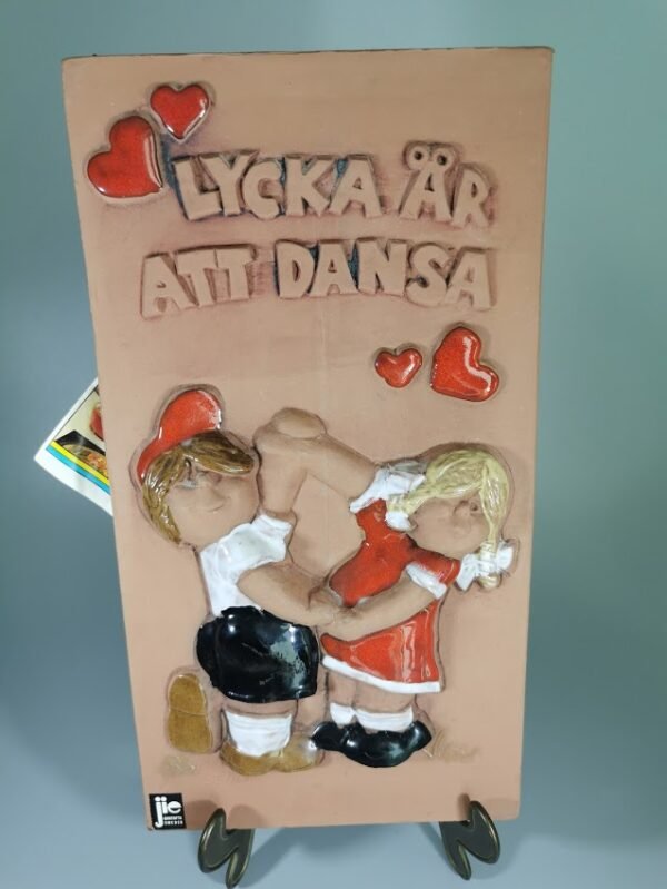 Bareljefas keraminis, glazūruotas, autorinis. Jie Gantofta Sweden. Kaina 8