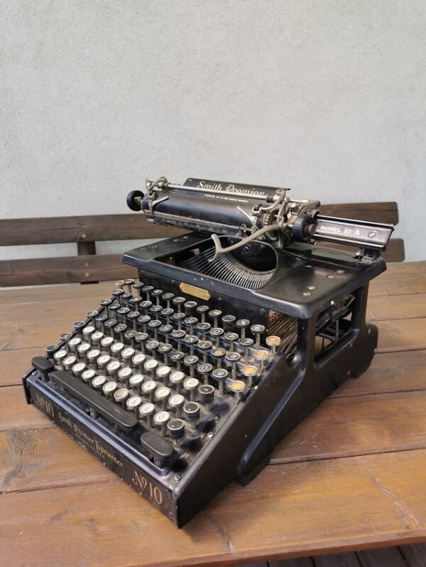 Spausdinimo, rašomoji mašinėlė Smith Premier Model 10-A. Made in U.S.A. 1908 m. Kaina 143