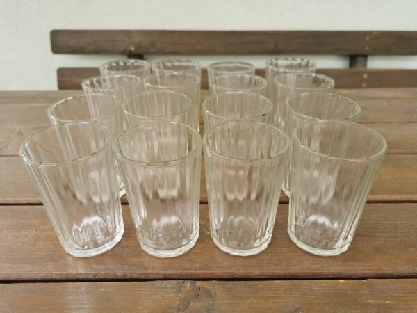 Stiklinės tarybinės, granionos, 200 gr. sovietinių laikų. LIKO 9 vnt. Kaina po 4