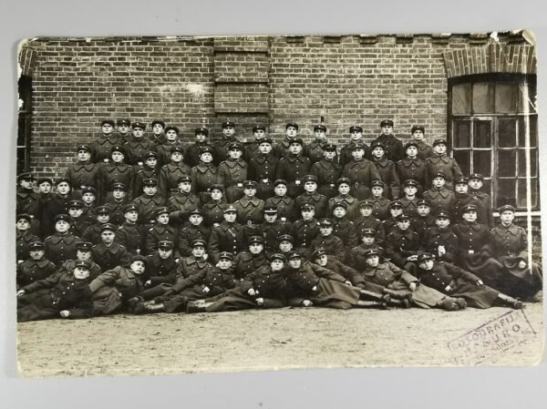 Nuotrauka tarpukario Lietuvos kariškų, Kaunas, Panemunė. Kaina 8