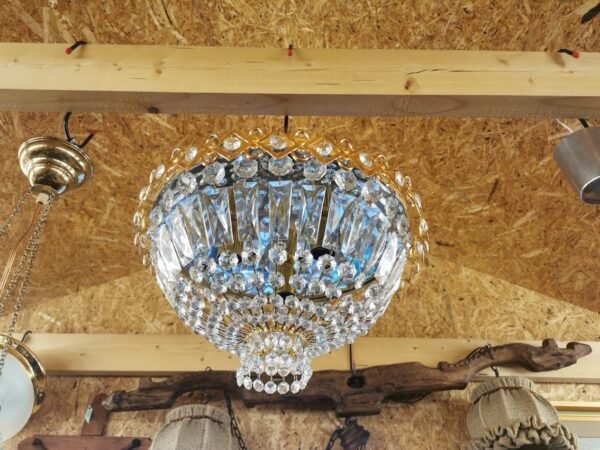 Šviestuvas krištolinis, vintažinis. Kaina 187