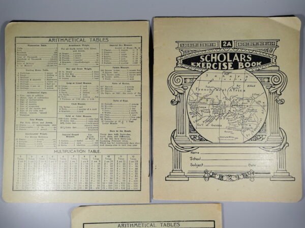 Sąsiuviniai mokykliniai, antikvariniai. 3 vnt. Kaina po 6