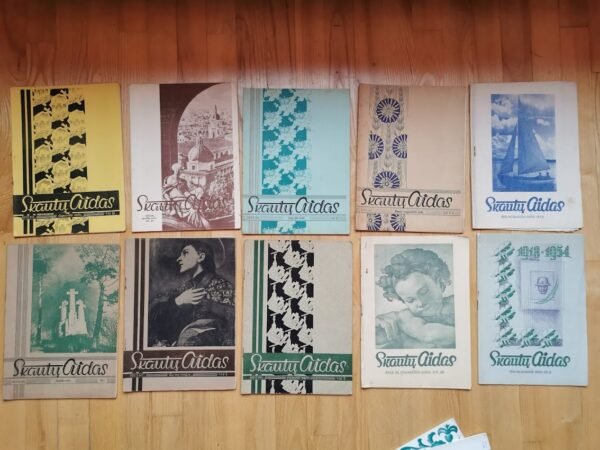 Žurnalai Skautų aidas. Lietuvos skautų ir skaučių laikraštis. 1952, 1953, 1954 m. Kaina po 12