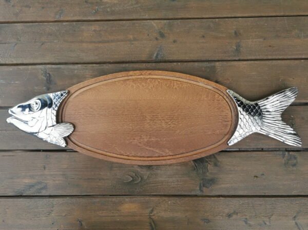 Padėklas Žuvis, didelis, vintažinis. Kaina 68