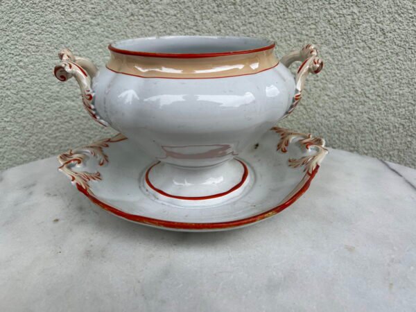 Padažų indas antikvarinis, fajanso, Villeroy & Boch, 1890-1910 m. Kaina 38