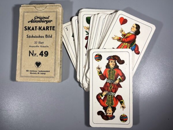 Kortų kaladė Original Altenburger Skat-Karte. Vokietija. 1945 - 1964 m. Kaina 33
