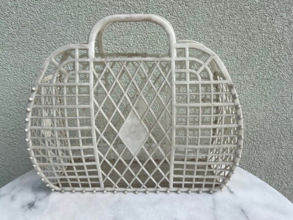 Krepšys, tašė plastmasinis, vintažinis, sovietinis, tarybinių laikų. 1970-1980 m. Kaina 22