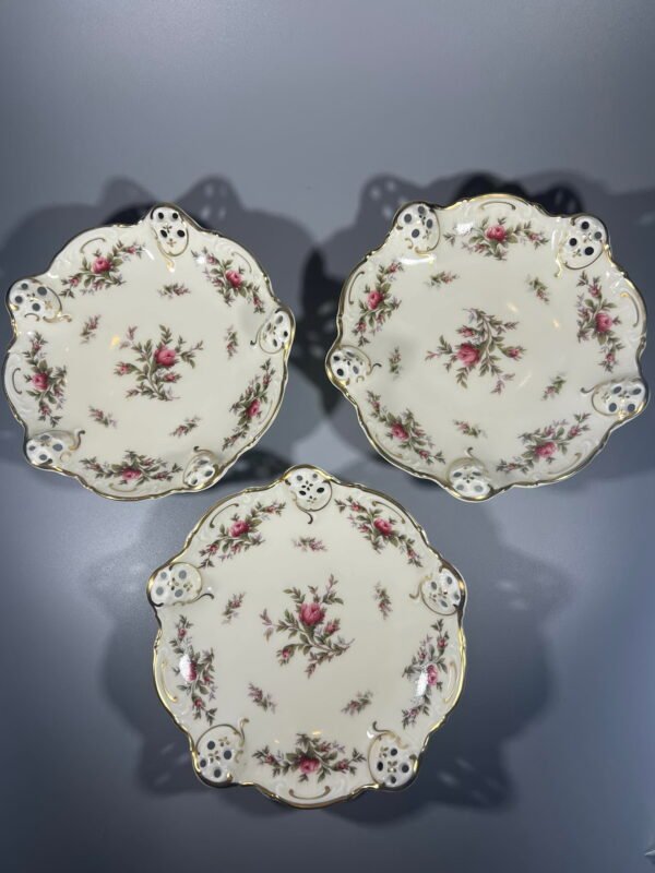 Lėkštės Rosenthal Moliere Moorose, porcelianinės, 1950 m. 3 vnt. Kaina po 27