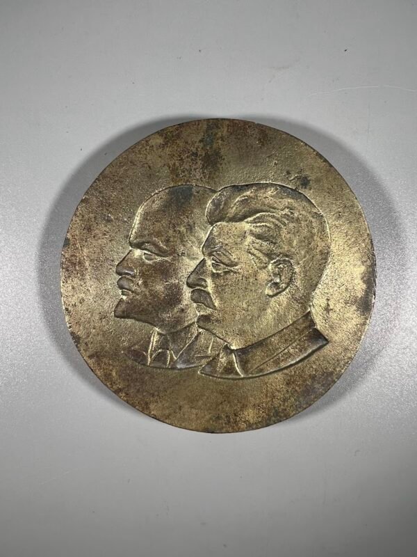 Liejimo forma, matrica, Stalinas, Leninas, sovietinė, tarybinių laikų. Pagamintas iš bronzos tarp 1930 ir 1953 m. Kaina 88