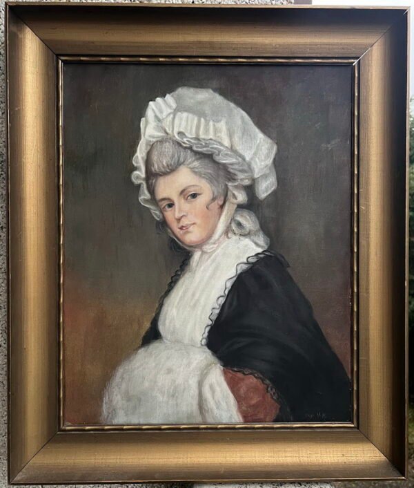 Paveikslas aktorės Mary Robinson. Drobė, aliejus, tapyba. Kaina 87