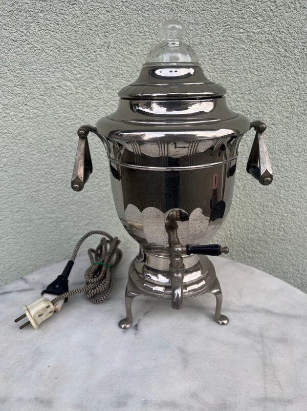 Perkoliatorius, kavos virdulys antikvarinis, Art Deco stiliaus. Gamintojas: Vokietija, Šveicarija. Veikiantis. Kaina 93