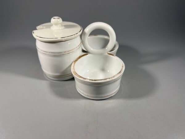 Prieskoninė, druskinė porcelianinė Kuznecov, carinės Rusijos imperijos laikų. Kaina 78